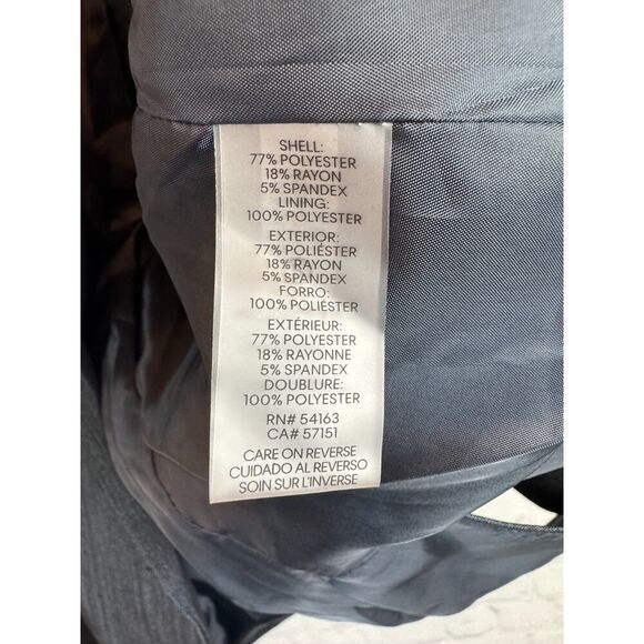 CALVIN KLEIN dark blue classic career jacket blazer size 2 NWOT - Picture 10 of 11